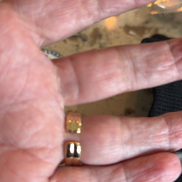 Celine Gold-Tone Statement Ring gorgeous ornate style w/ crystals 14k White Gold - Picture 8 of 8